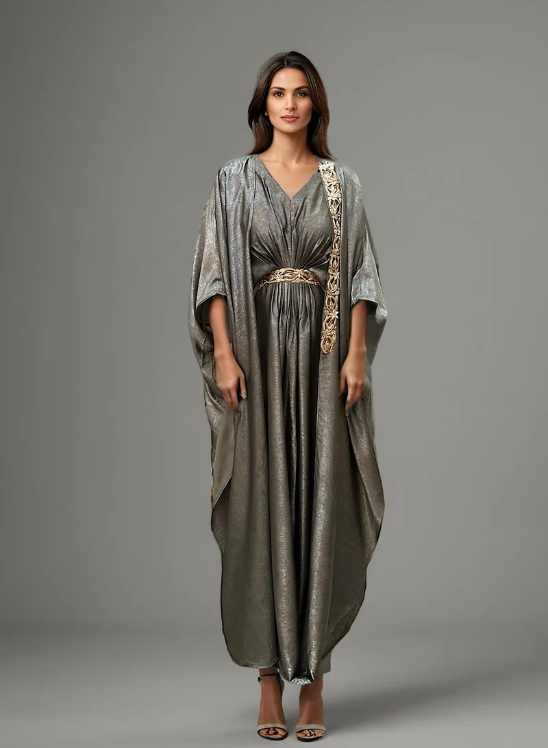 ECSTACY Shimmer Drape Kaftan