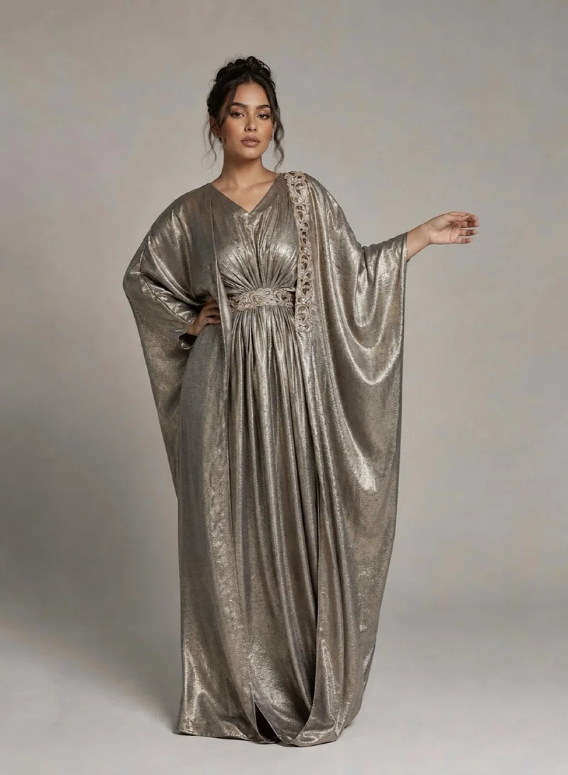 ECSTACY Shimmer Drape Kaftan