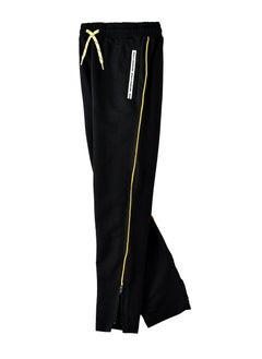 JAM Boys Black Jogger Pants with Yellow Side Stripe  - Image 3
