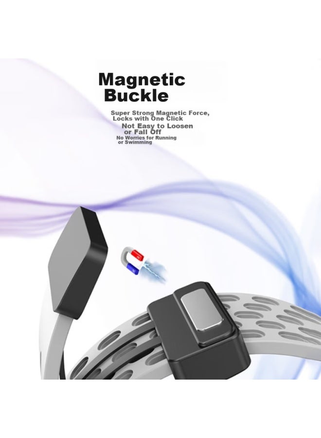 Watchbond Compatible Watch Strap For Huawei Gt4/gt5/gt3/2, Breathable Silicone Watchband For Watch4/3/2, Magnetic Folding Clasp For Gt5pro, Breathable Gt2e Men's Sports Style 46mm Wristband - Image 4