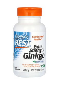 Doctor's Best Extra Strength Ginkgo 120 Mg 120 Veggie Caps 