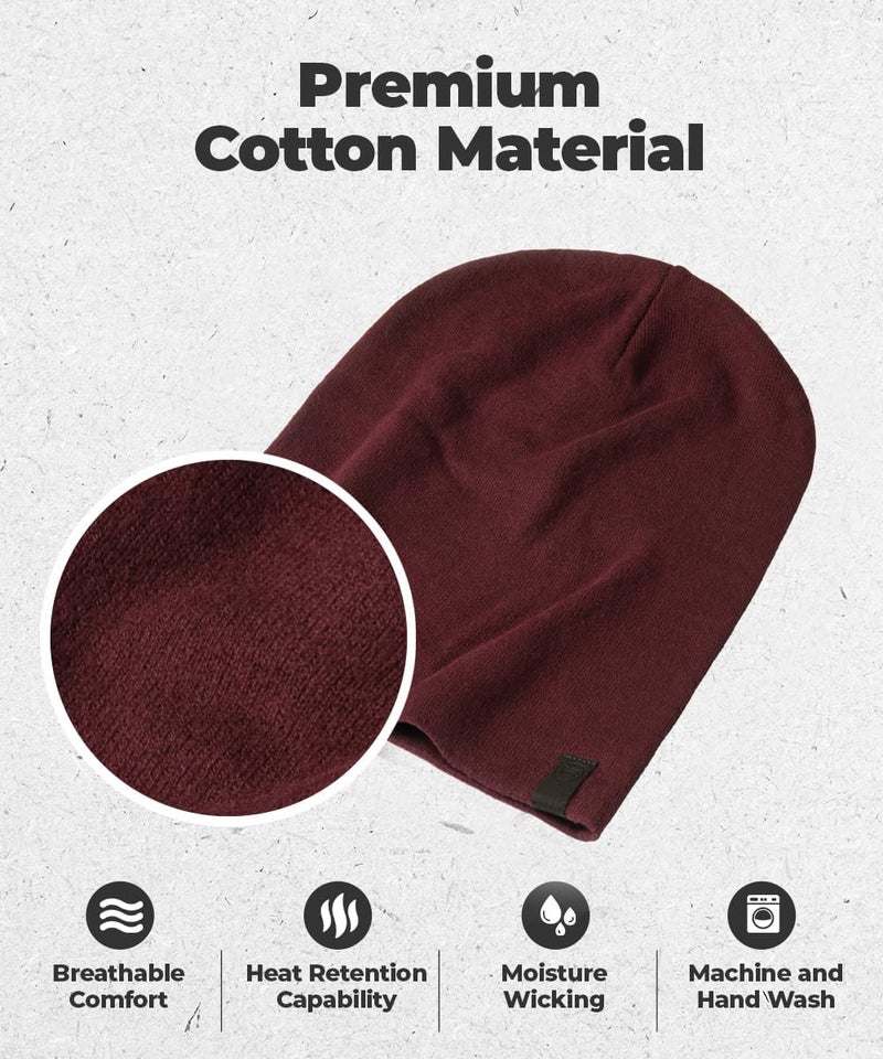 Revony Warm Slouchy Beanie Hat - Deliciously Soft Daily Beanie in Fine Knit - Image 2