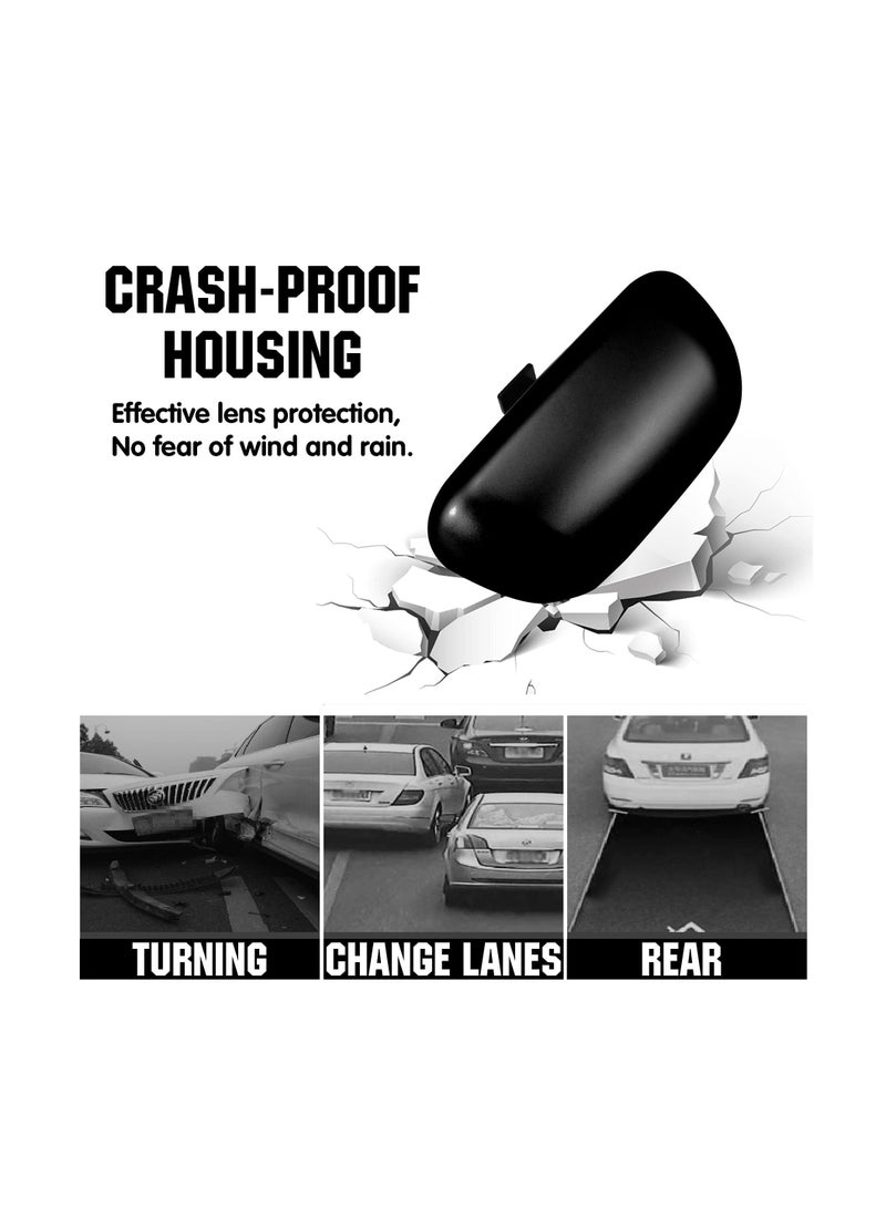 Universal Adjustable HD Glass Wide Angle Side Rearview Mirror with Blind Spot Mirrors - Auxiliary Car Side Mirrors for Enhanced Visibility and Safety - Image 2