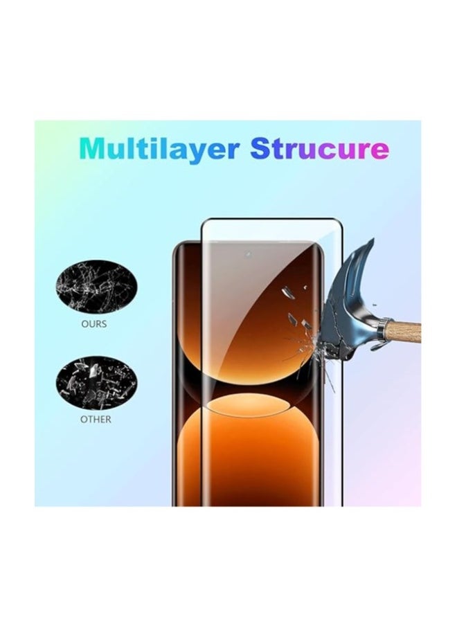 Screen Protector Compatible with Realme GT 7 Pro 5G 【2 Pack】 Tempered Glass + 【2 Pack】 Camera Lens Protector 【Maximum Coverage】 【No Bubbles】 9H Hardness Anti-scratch HD