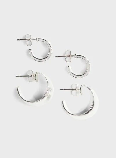 H&M 2 Pairs Hoop Earrings