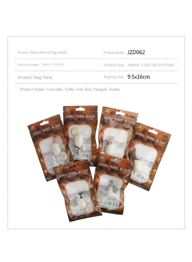 NIBEMINENT Hatching Egg Children’s Toy - Crocodile Owl Figurine Model