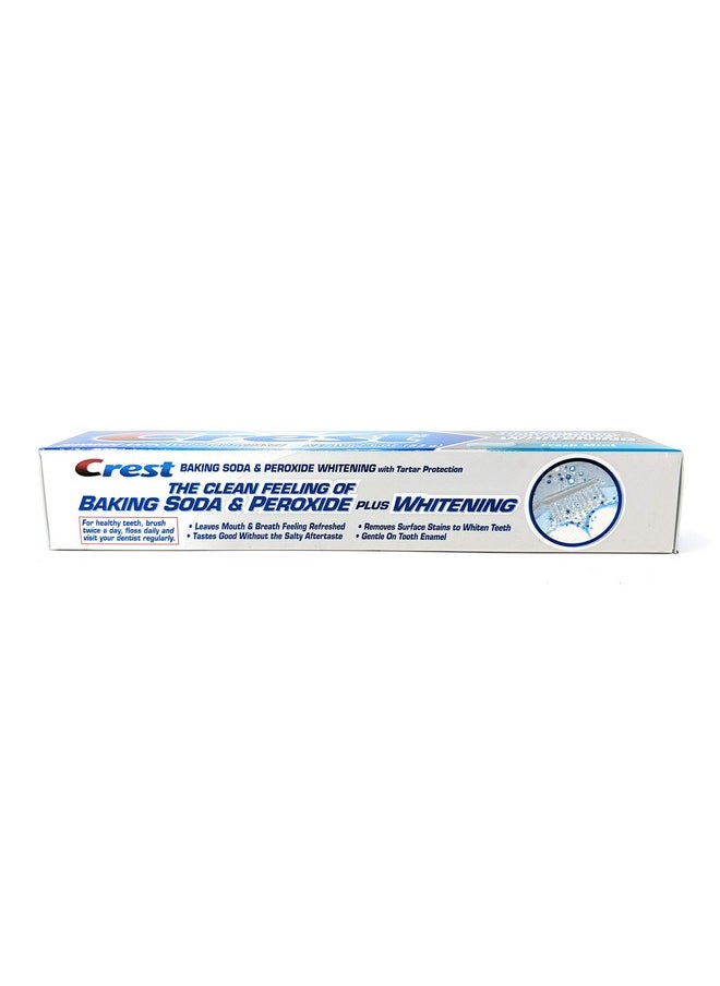 Crest Baking Soda Peroxide Whitening Tartar Toothpaste 2.4 Oz Fresh Mint Pack Of 4  - Image 2