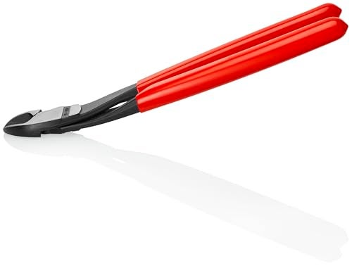KNIPEX High Leverage 12 Angled Diagonal Cut, Red - Image 3
