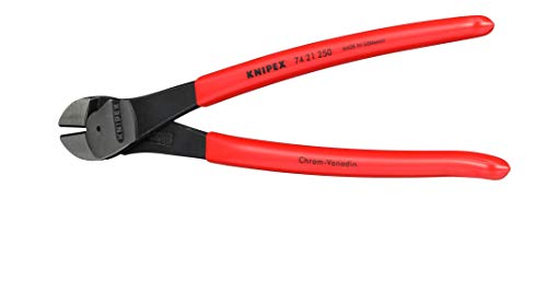 KNIPEX High Leverage 12 Angled Diagonal Cut, Red - Image 4