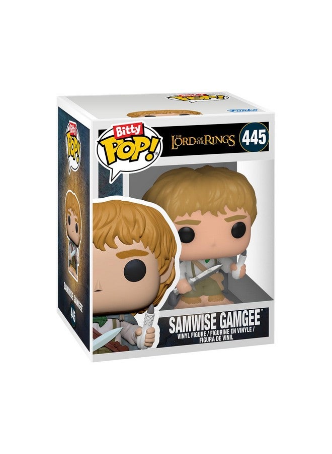 Funko Bitty POP! Lord of The Rings - Samwise, 4-Pack and A Surprise Mystery Mini Figure - 0.9 Inch (2.2 Cm) - Lord of The Rings Collectable - Stackable Display Shelf Included - Gift Idea - Image 4