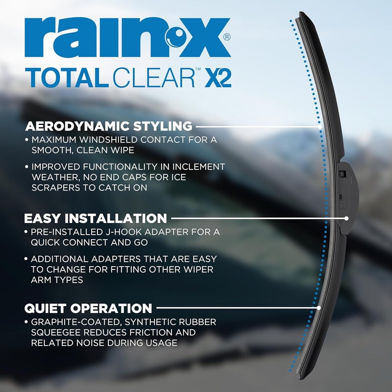 Rain-X Total Clear Beam Wiper Blades - 2 Pack - Image 3