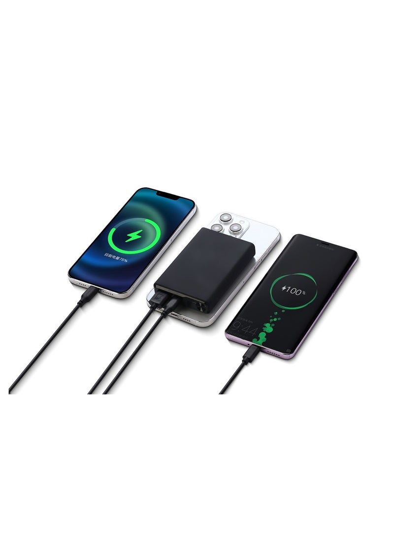 MNS SMN49 Power Bank (Fast Charge+ Wireless Charge 10000mAh) (Black) - Image 4