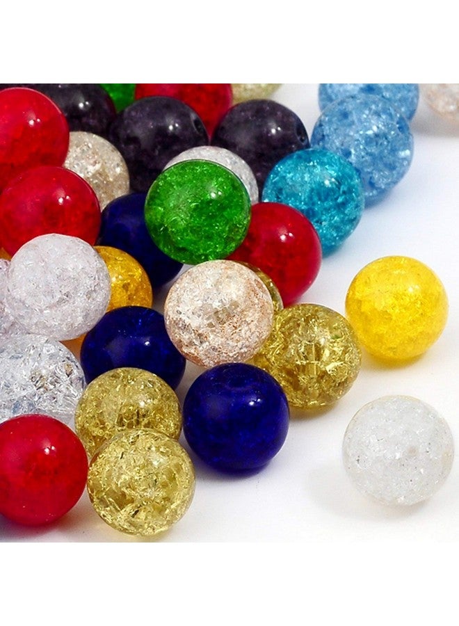 روبيكا خرز زجاجي كريستالي تشيكي مستدير متنوع من Druk Crackle لصنع المجوهرات (8 مم 100 قطعة) - Image 5