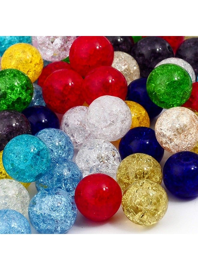 روبيكا خرز زجاجي كريستالي تشيكي مستدير متنوع من Druk Crackle لصنع المجوهرات (8 مم 100 قطعة) - Image 4