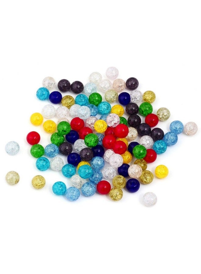 روبيكا خرز زجاجي كريستالي تشيكي مستدير متنوع من Druk Crackle لصنع المجوهرات (8 مم 100 قطعة) - Image 3