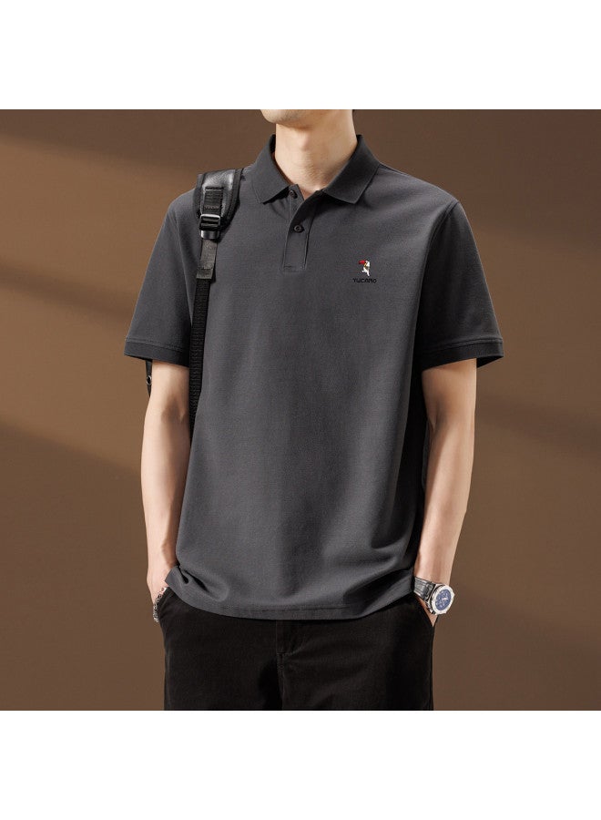Tucano men's Summer Fashion Casual Simple Short Sleeve Polo Shirt - Versatile Collared Tee - Image 4