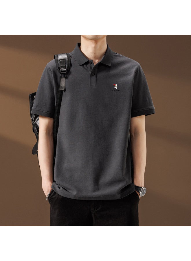 Tucano men's Summer Fashion Casual Simple Short Sleeve Polo Shirt - Versatile Collared Tee - Image 5