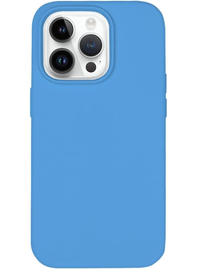 glassology iPhone 14 Pro Case with Magsafe with Scratch Resistant Thin and Slim Classic Shockproof Protection (Blue) - Image 5