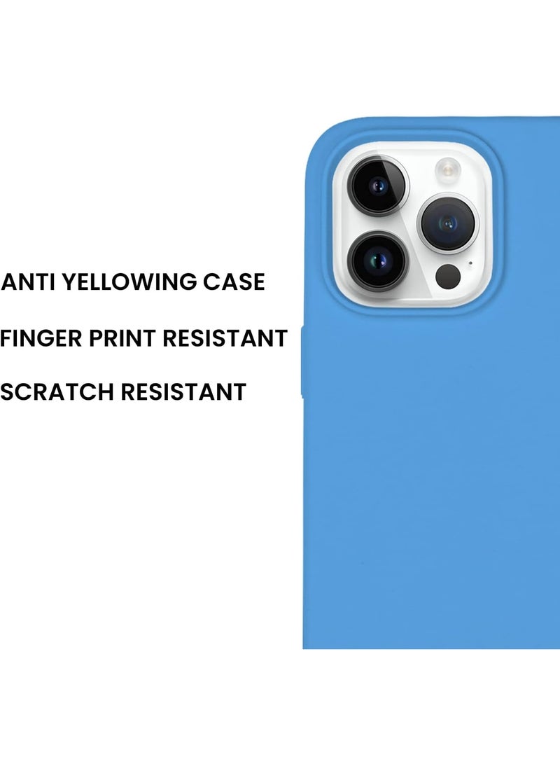 glassology iPhone 14 Pro Case with Magsafe with Scratch Resistant Thin and Slim Classic Shockproof Protection (Blue) - Image 1
