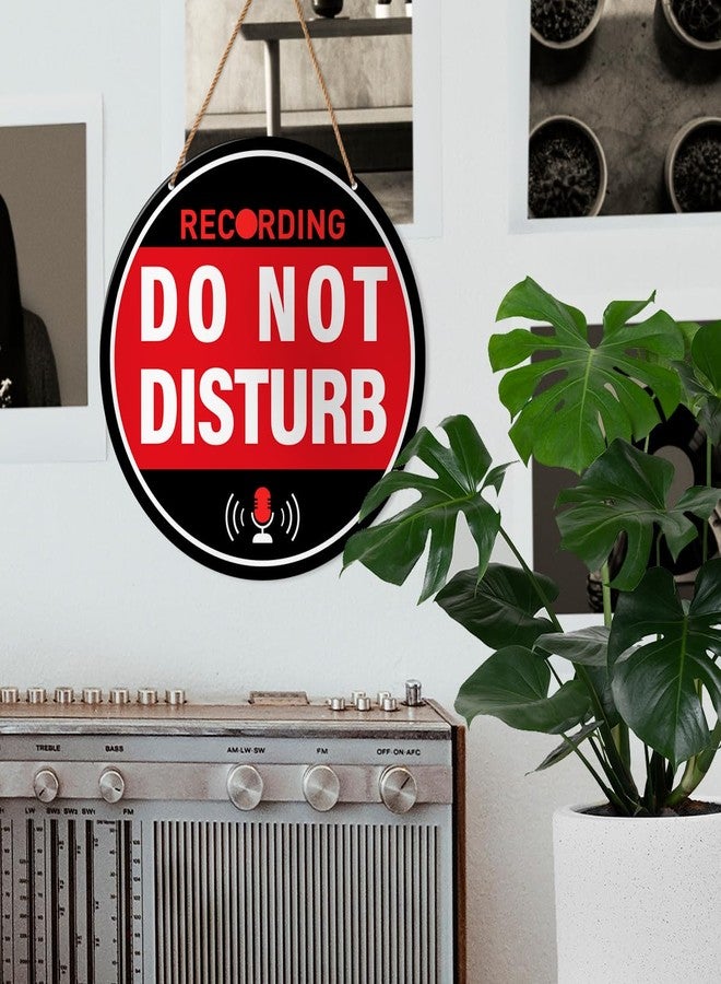 HSNBT Recording Studio Door Sign, Recording in Progress Do Not Disturb Hanging Sign for Music Room - Image 3
