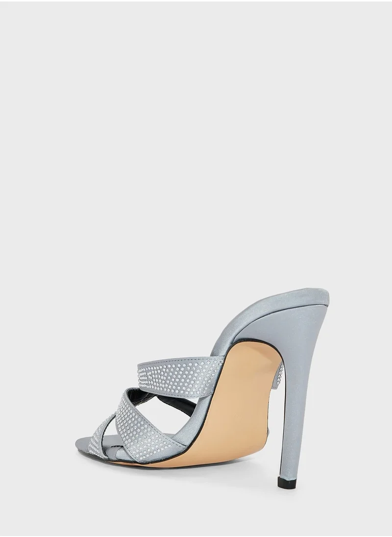 جينجر Embellished  High Heel Mules