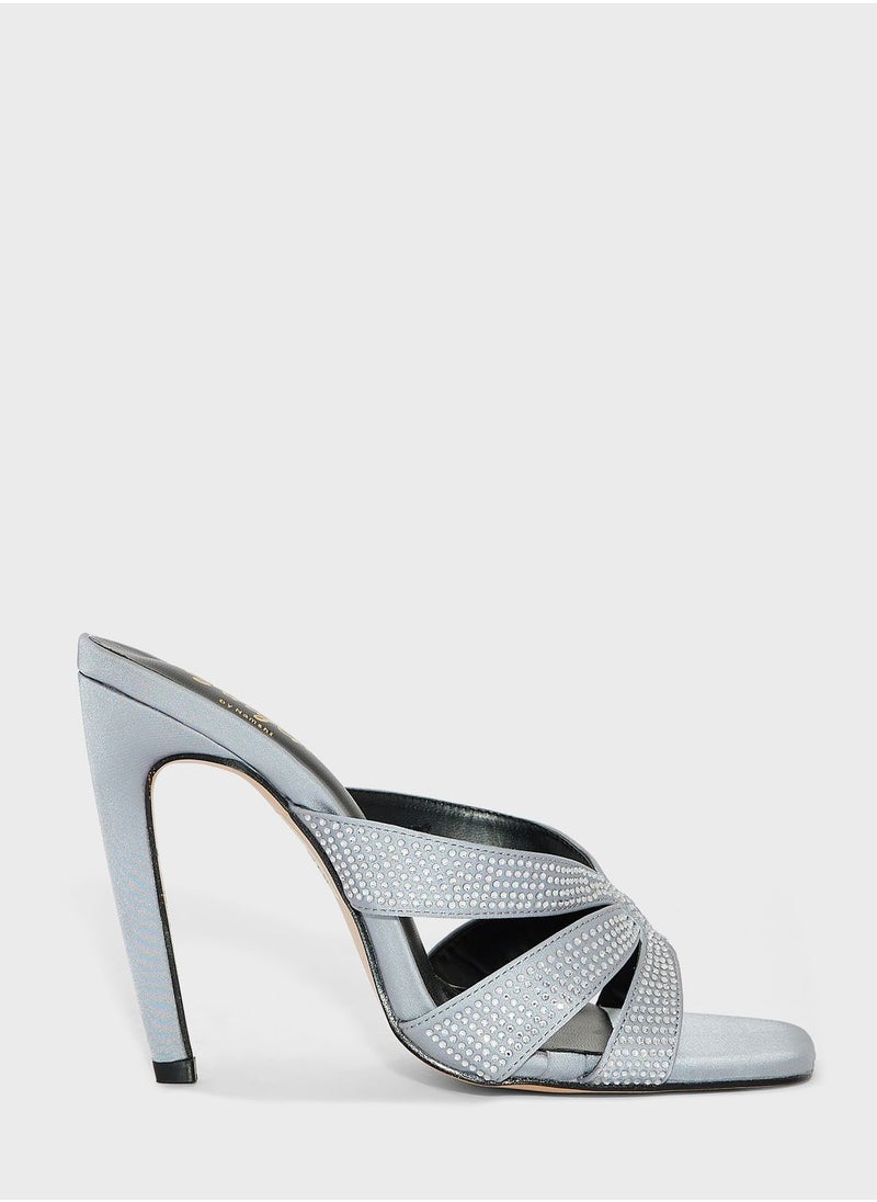 Ginger - Embellished  High Heel Mules - Image 1
