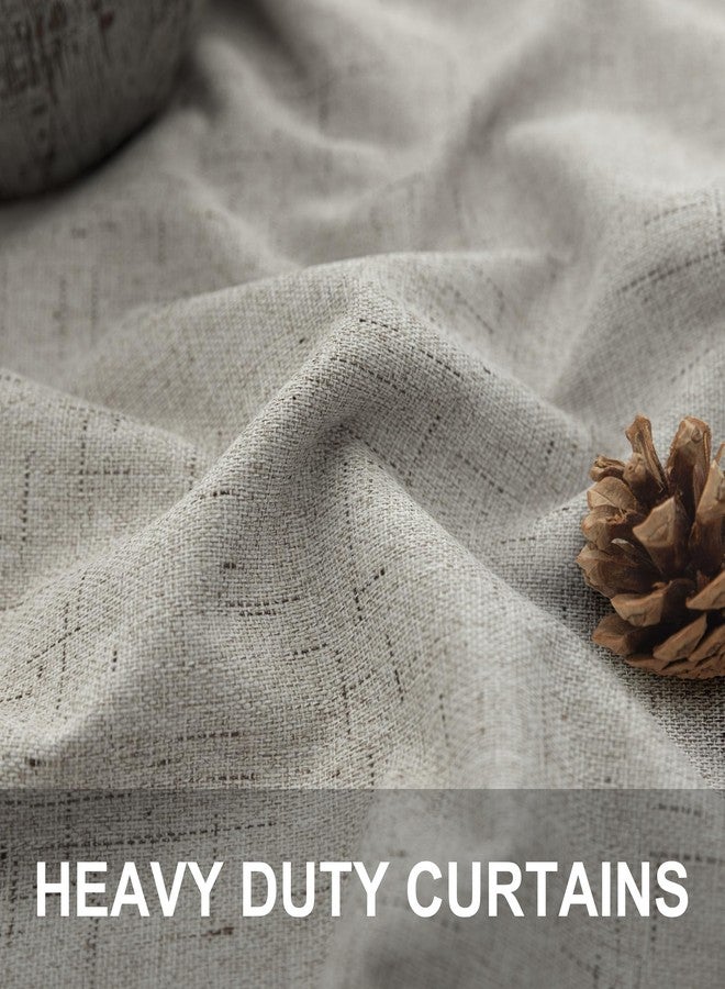 Pitalk ستائر معتمة من قماش الكتان الصناعي من بيتالك ستون لغرفة النوم، طول 52 × 84 بوصة - Image 3