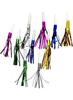 GTG TOYS Plastic Blow Whistle, 10 Pieces - Multicolor-3