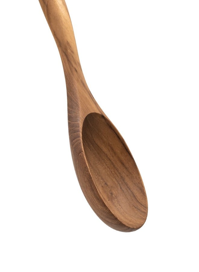 FAAY Short Handle Ladle, Eco Friendly Wooden Kitchen Tool, Hand Carved Unique Grain Server Gravy Ladle - Image 3