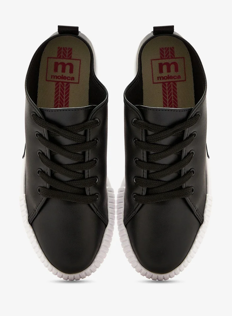 Moleca Black Comfort Women’s Sneakers – Lace-Up Ladies Sneakers & Casual Sneakers for Girls for Women | Best Price UAE