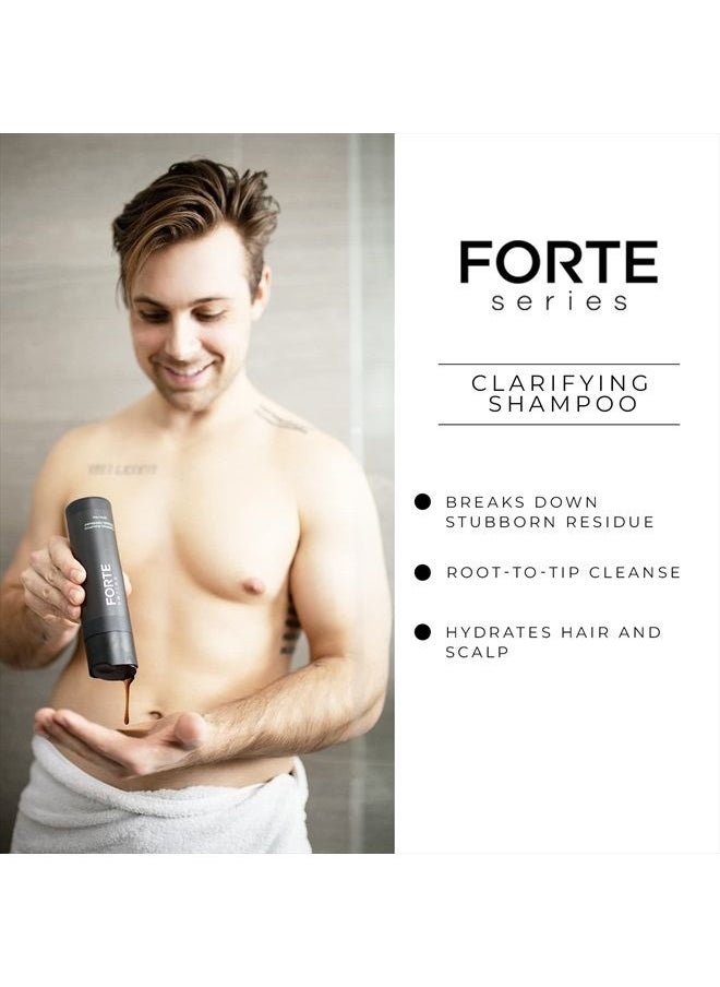 Alex Costa - Clarifying Shampoo for Men by Forte Series | Hydrating & Clarifying Shampoo for Build Up Removal | Hair and Scalp Cleansing Shampoo with a Cooling Sensation | Sulfate & Paraben Free, (8 Oz) - Image 1