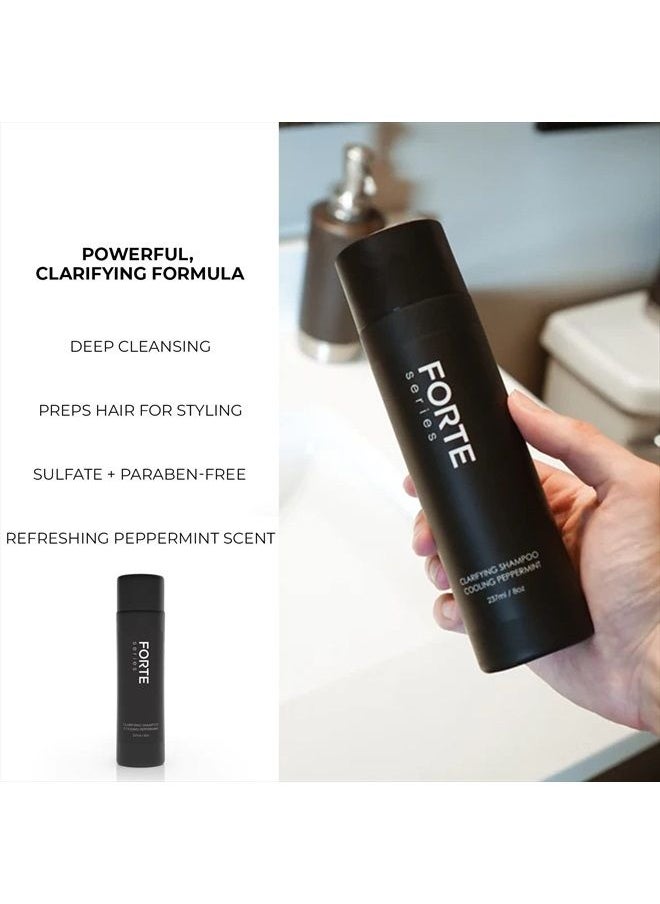 Alex Costa - Clarifying Shampoo for Men by Forte Series | Hydrating & Clarifying Shampoo for Build Up Removal | Hair and Scalp Cleansing Shampoo with a Cooling Sensation | Sulfate & Paraben Free, (8 Oz) - Image 1