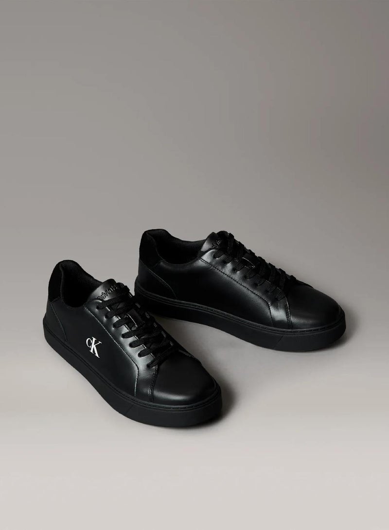 CALVIN KLEIN Smooth Leather Flexible Sole Trainers - Image 2