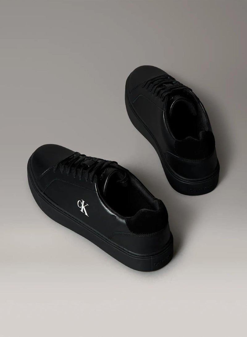 CALVIN KLEIN Smooth Leather Flexible Sole Trainers - Image 3