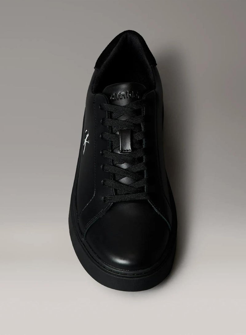 CALVIN KLEIN Smooth Leather Flexible Sole Trainers - Image 4
