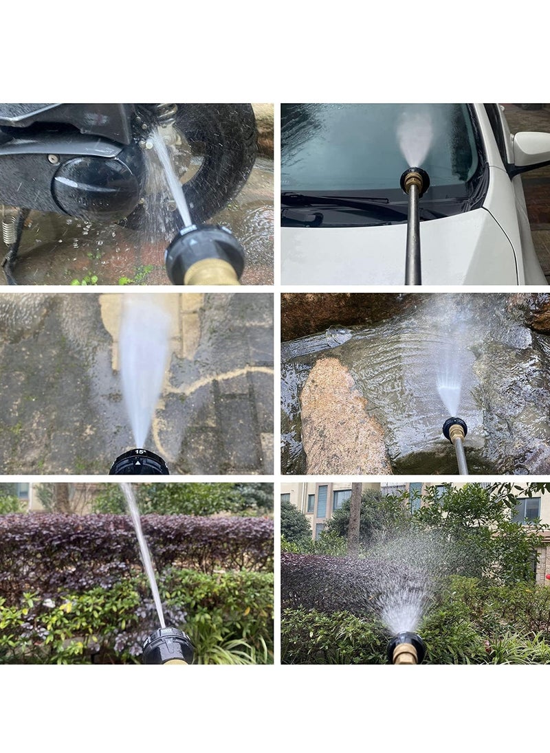 Excefore - Pressure Washer Spray Nozzle, 6-in-1 Quick Change over and Adjustable, 1/4in Plug Connect Tips MAX 4000PSI for Pressure Washer - Image 1