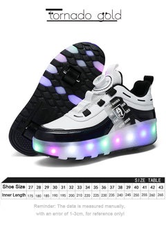 LED Two-wheel Flash Stylish Shiny Sneaker Skates with Wheels and Lightning Soles for Easy Swivel Buckle Kids Shoes - pzsku/ZBF9A40C33B099FF0E69CZ/45/_/1712332765/b6f9e567-516e-46cb-9ea6-1bd0f10878dd