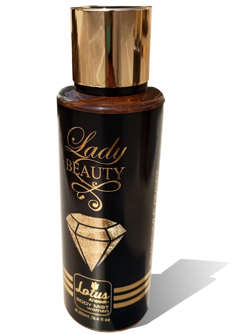 Lotus Alwadi Lotus Al Wadi Lady Beauty Fragrance, Body Mist Women signature Collection, 8.4 Ounce (6 piece Gift Set)  - Image 5