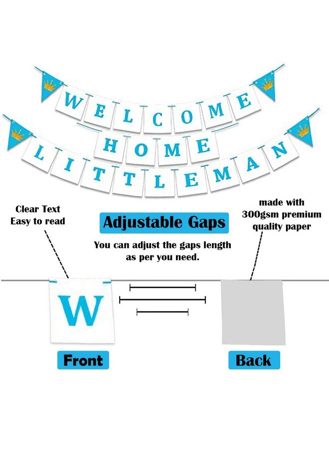 Party Propz Party Propz Welcome Home Decoration Kit- Big 48Pcs Welcome Baby Boy Decoration Banner (cardstock) | Baby Boy Welcome Decoration Items, Its A Boy Decoration Items,Birthday  - Image 3
