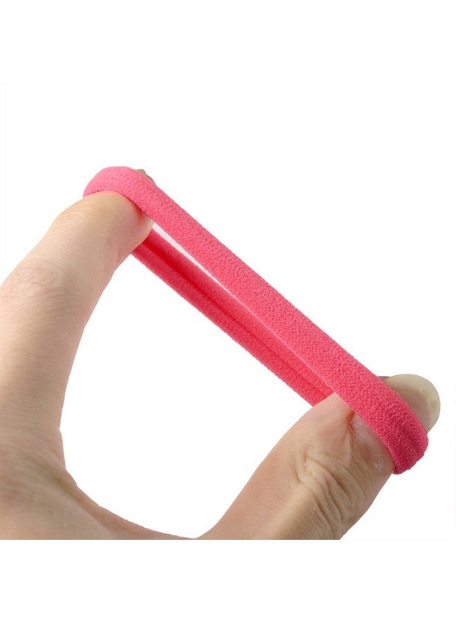 شيما 60 قطعة من ربطات الشعر المرنة المصنوعة من النايلون، أربطة شعر، حبل بدون تجعد، نسيج مرن كبير من القطن قابل للتمدد (60Pcstan(Ht00717)) - Image 2