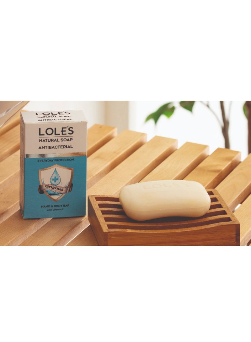 Lole's Antibacterial Hand & Body Original Soap with Vitamin E, Pack of 3 x 100g - Image 2