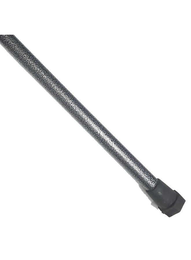 Metal walking stick, men's crutch, silver color - Image 3