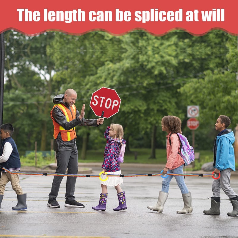 Pacify 12PCS Walking Rope for Preschool, Detachable Toddlers Walking Rope with Lock Handles Toddler Leash Wrist to Wrist for Kids School Kindergarten Outdoor Supplies - Image 5