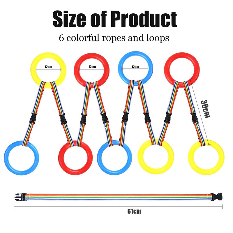 Pacify 12PCS Walking Rope for Preschool, Detachable Toddlers Walking Rope with Lock Handles Toddler Leash Wrist to Wrist for Kids School Kindergarten Outdoor Supplies - Image 3