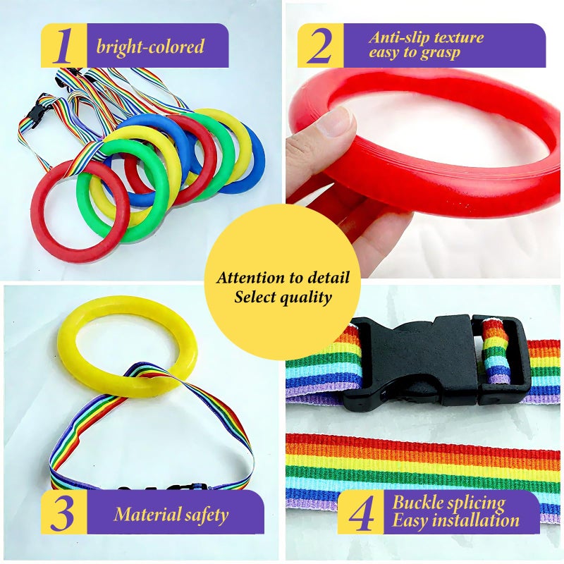 Pacify 12PCS Walking Rope for Preschool, Detachable Toddlers Walking Rope with Lock Handles Toddler Leash Wrist to Wrist for Kids School Kindergarten Outdoor Supplies - Image 2