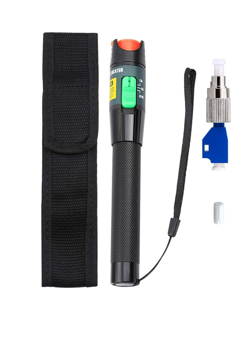 igeekwell - 30KM Aluminium Visual Fault Locator Fiber Tester Detector Meter Universal Connector FC Male to LC Female Adapter for CATV Telecommunications - Image 1