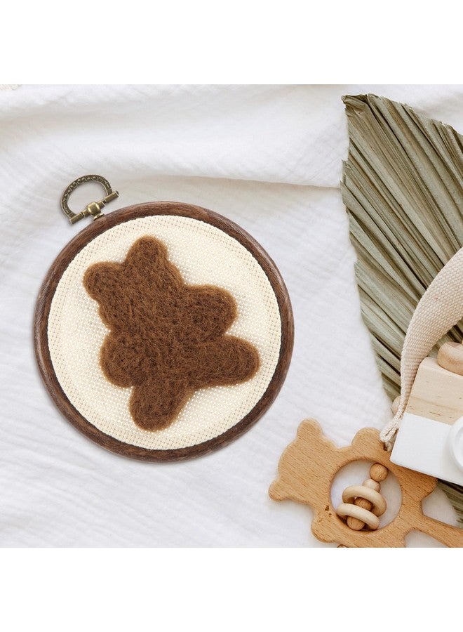 Chunful Chunful Felted Bear Nursery Wall Decor Cute Animals Bear Wall Art Decorative Artwork for Nursery Themes Bathroom Living Room Classroom Home Decoration  - Image 4