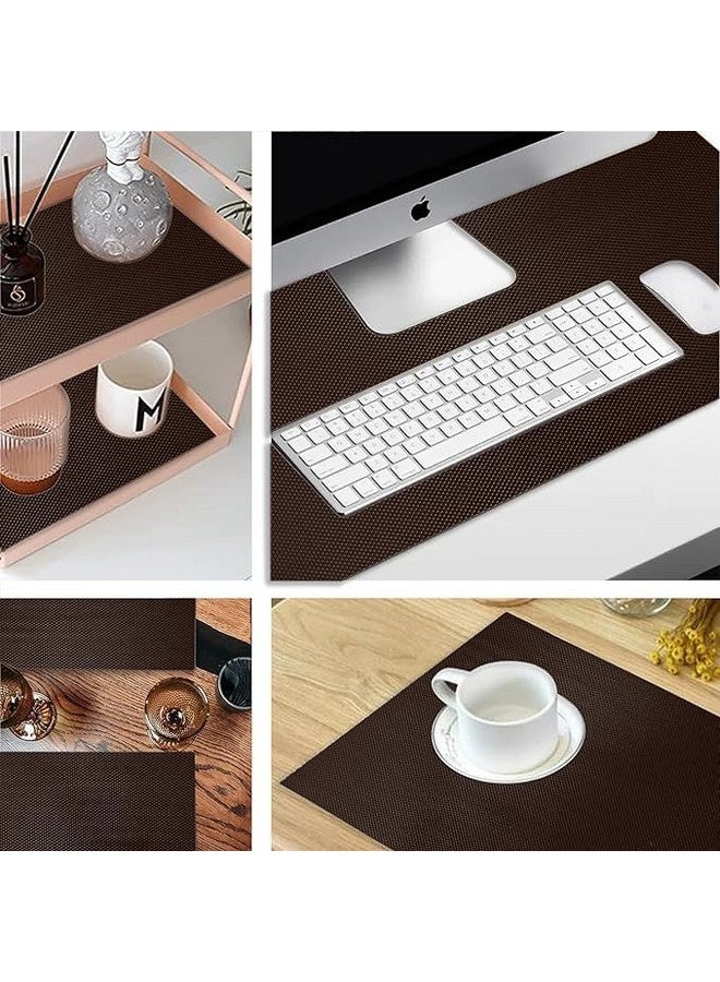 ElastPro (45 cm X 1.5 m) EVA Food Grade Washable Anti Slip Mat/Sheet for Fridge, Shelf Liner, Table, Kitchen Drawer mat (Diamond Texture, Coffee Brown) - Image 5