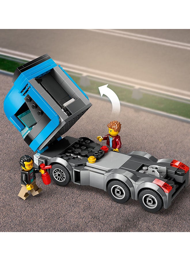 LEGO - City Car Transporter Truck With Sports Cars, 4 Vehicle Toy Set For Boys And Girls Aged 7 Plus, Or Birthday Gift For Kids, 4 Minifigures For Imaginative Play (998 Pieces) 60408 - Image 1