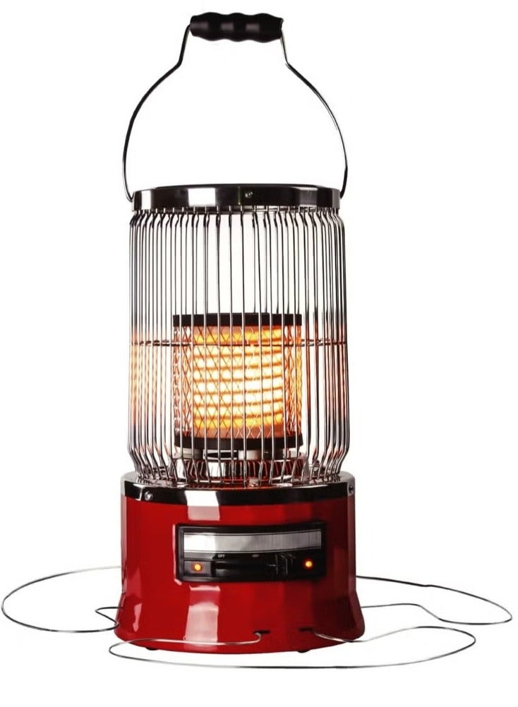 DENX - Electric Heater – 2000W Power, 2 Heat Settings, Anti-Tip Safety Design, Portable, Fast Heat Distribution - Image 1